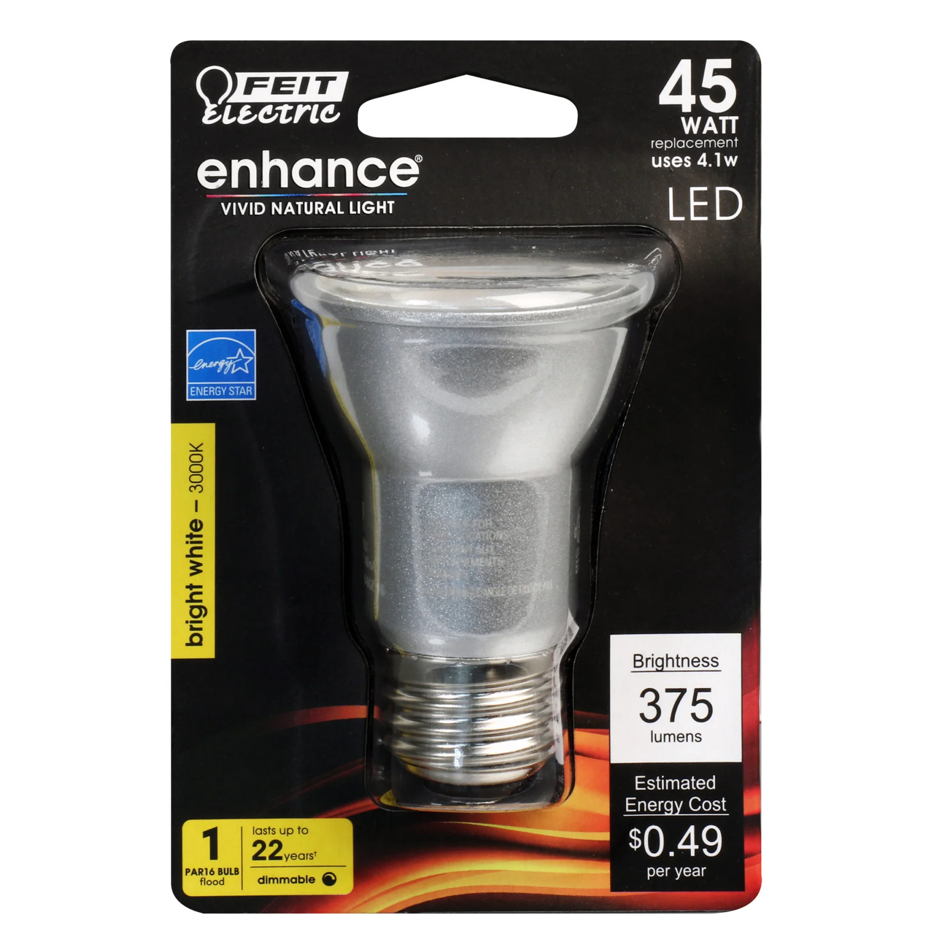 375 Lumen 3000K Dimmable LED PAR16 - Cheap-Us