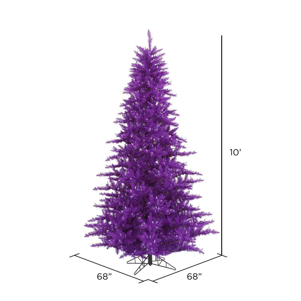 Vickerman 10' Purple Fir Artificial Christmas Tree Unlit - Cheap-Us