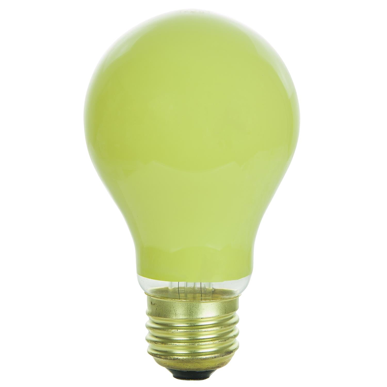 Sunlite 25 Watt A19 Colored, Medium Base, Ceramic Yellow - Cheap-Us