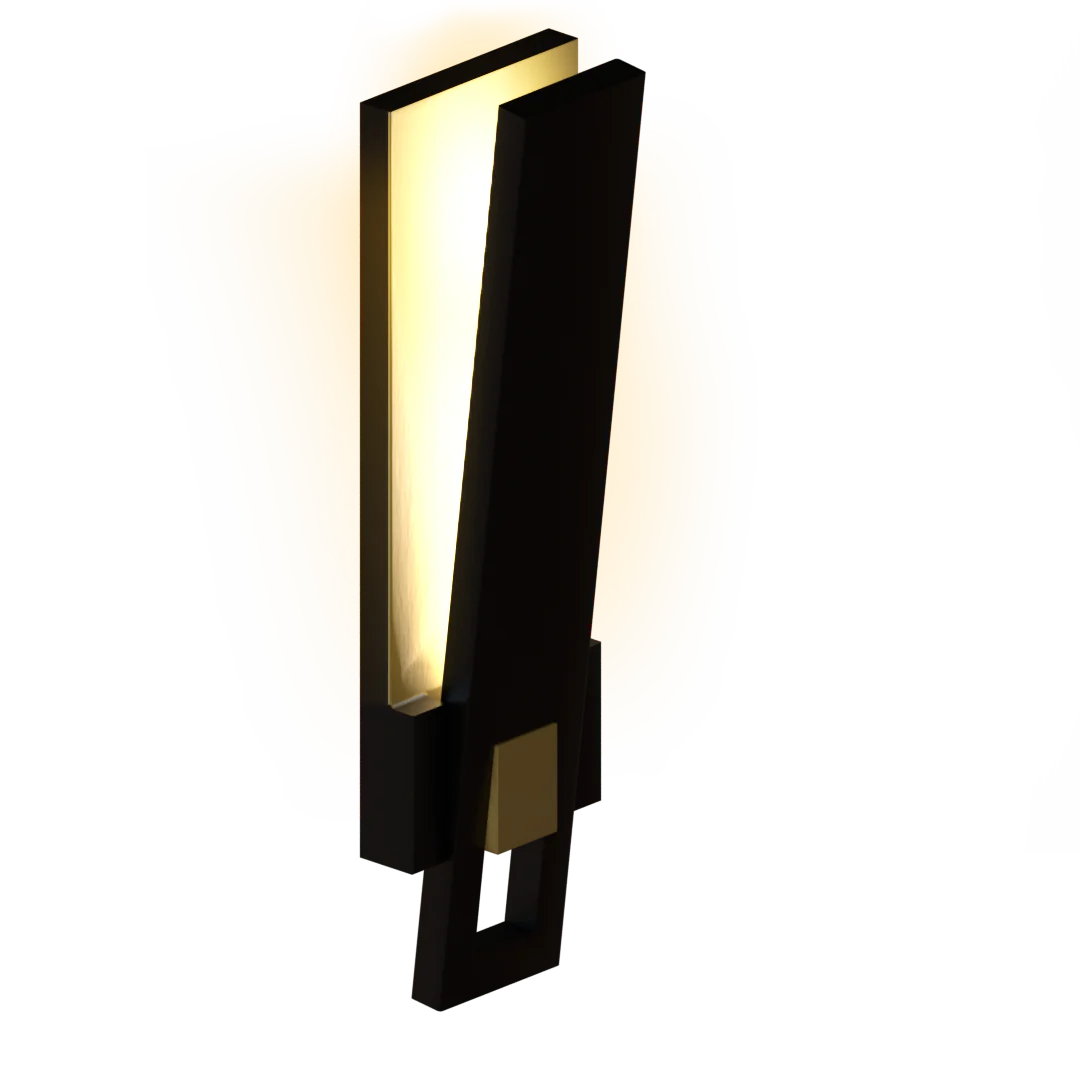 Strisci LED Modern Slanted Shield Outdoor Wall Sconce Oil Rubbed Bronze - Cheap-Us