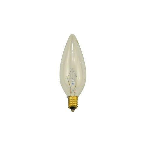 Bulbrite KR15CTC/25 15 Watt  Krystal Touch Dimmable Krypton B8 Torpedo Chandelier Bulb, Candelabra Base, Clear - Cheap-Us