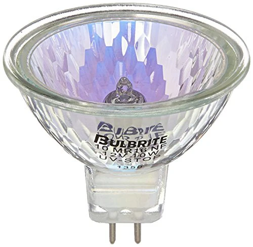 Bulbrite 10MR16NF 10 Watt Dimmable Halogen MR16 Bulb, Bi-Pin GU5.3 Base, Clear - Cheap-Us
