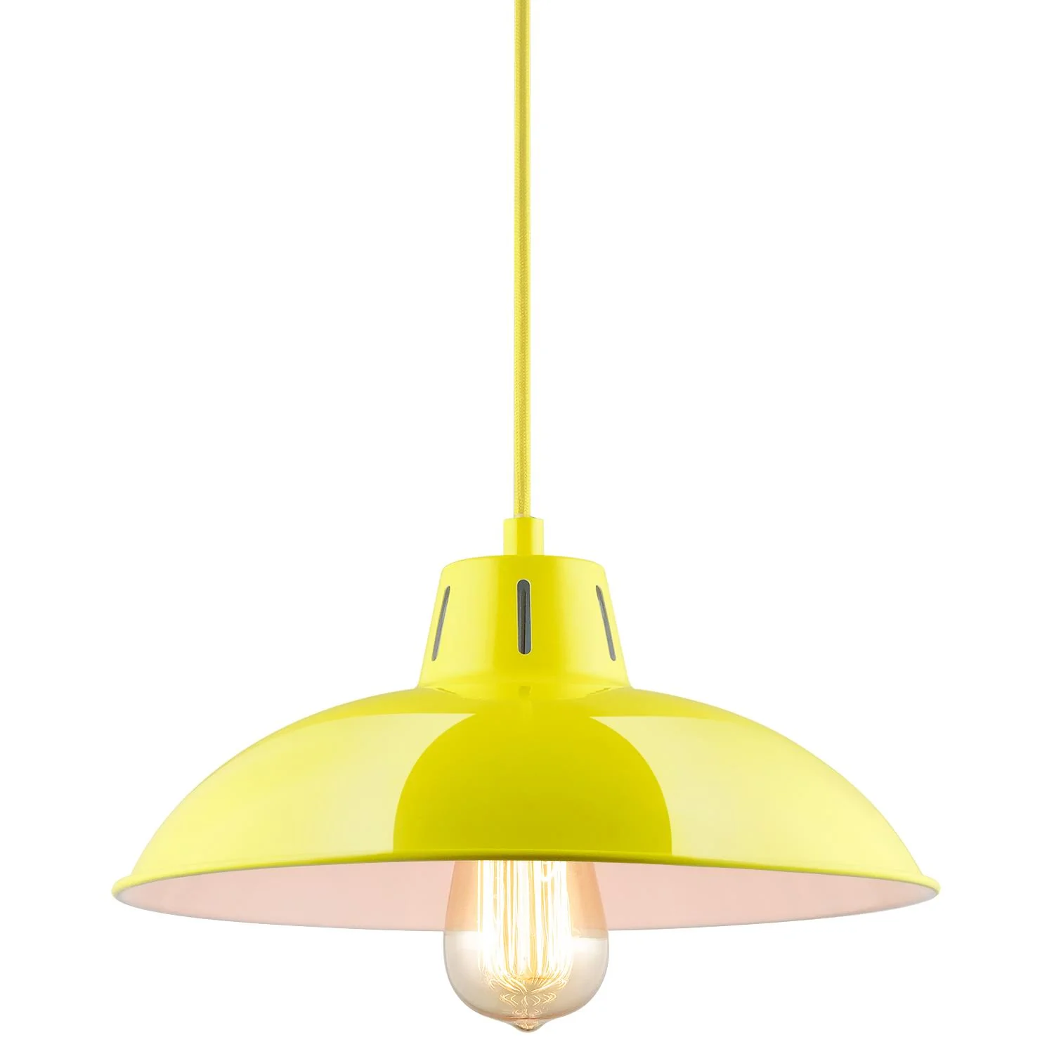 Sunlite CF/PD/V/Y Yellow Vega Residential Ceiling Pendant Light Fixtures With Medium (E26) Base - Cheap-Us