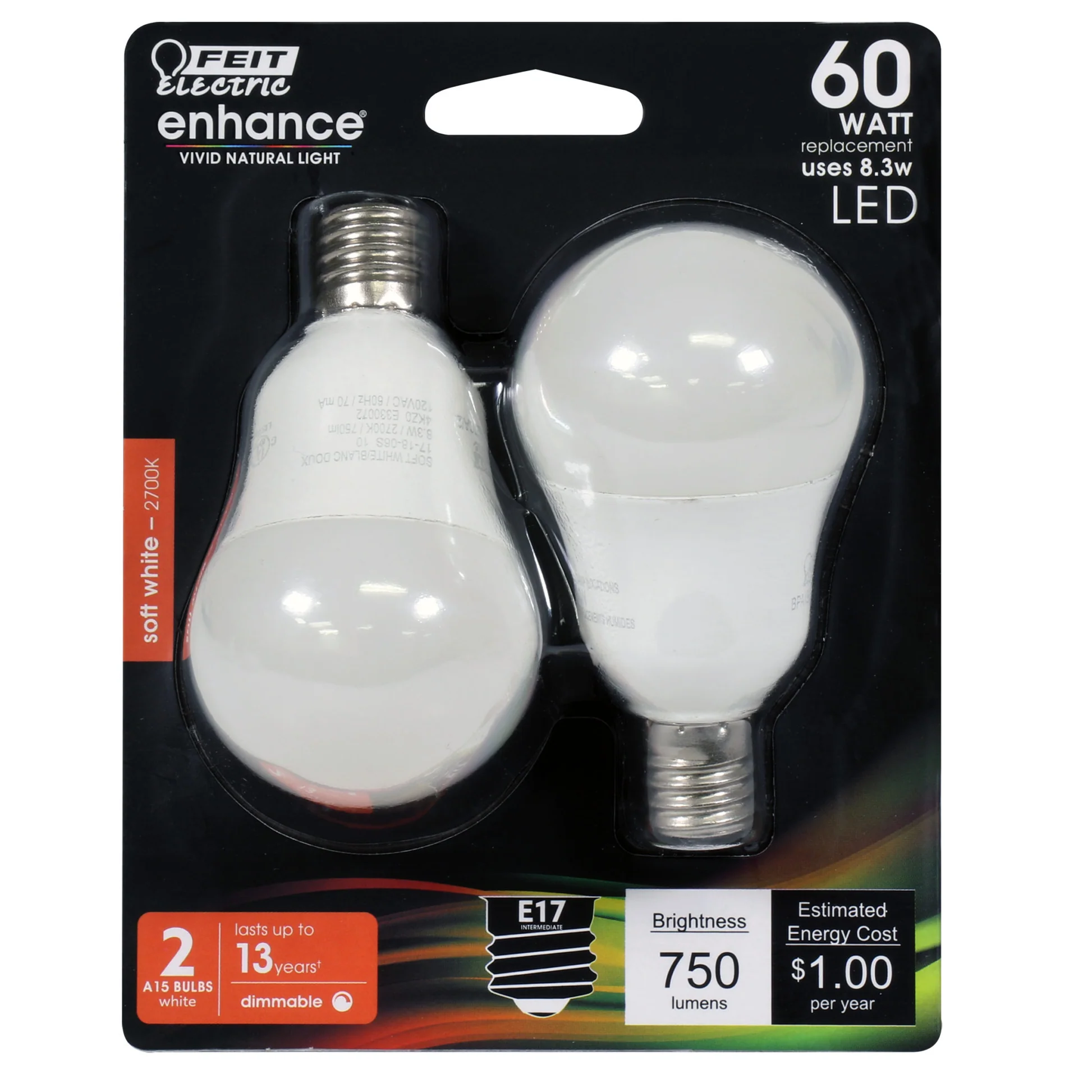 750 Lumen 2700K Dimmable A15 LED - Cheap-Us