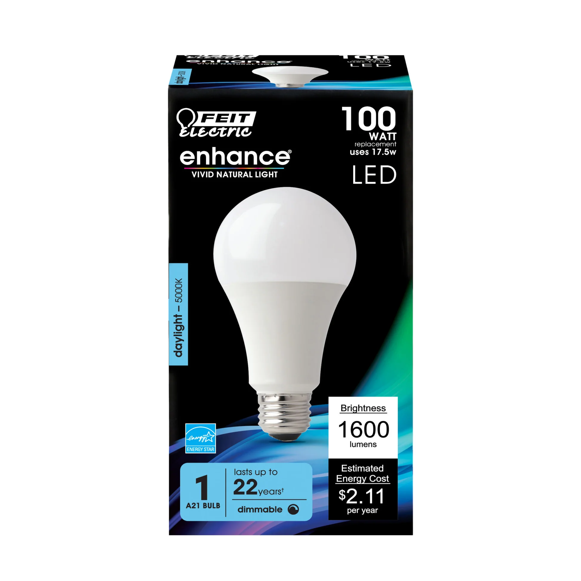 100-Watt Equivalent Daylight A21 Dimmable Enhance LED - Cheap-Us