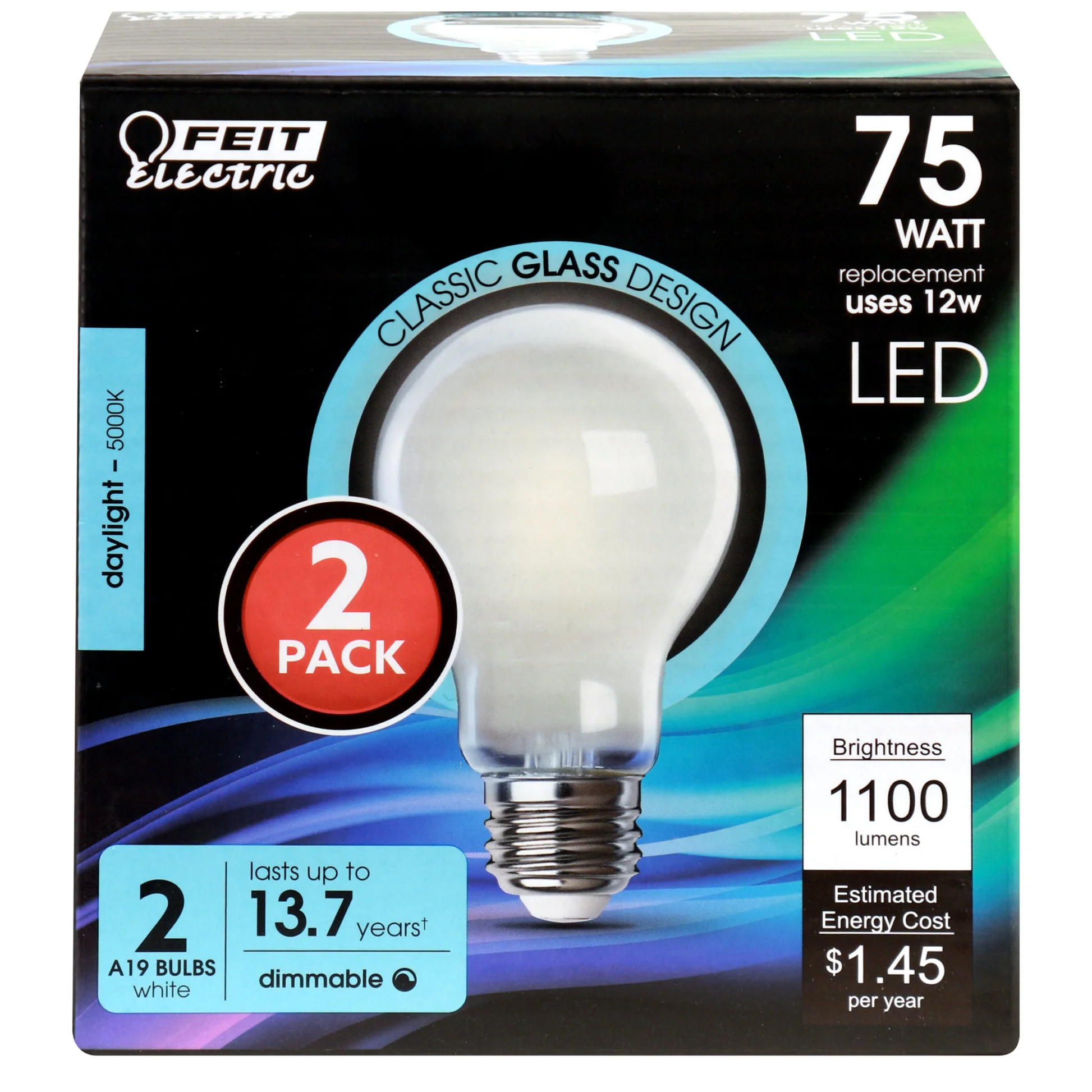 1100 Lumen 5000K Dimmable A19 LED - Cheap-Us