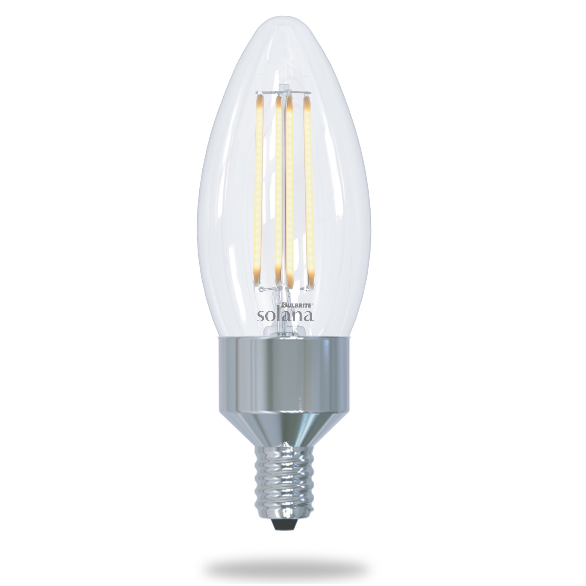 Bulbrite Solana 3-Pack 40 Watt Equivalent B11 Smart WiFi Connected 90CRI Chandelier LED Light Bulb - Cheap-Us