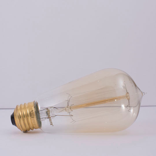 Bulbrite NOS60-1910 60 Watt Incandescent Nostalgic 1910 Thread A19, Medium Base, Antique Finish - Cheap-Us
