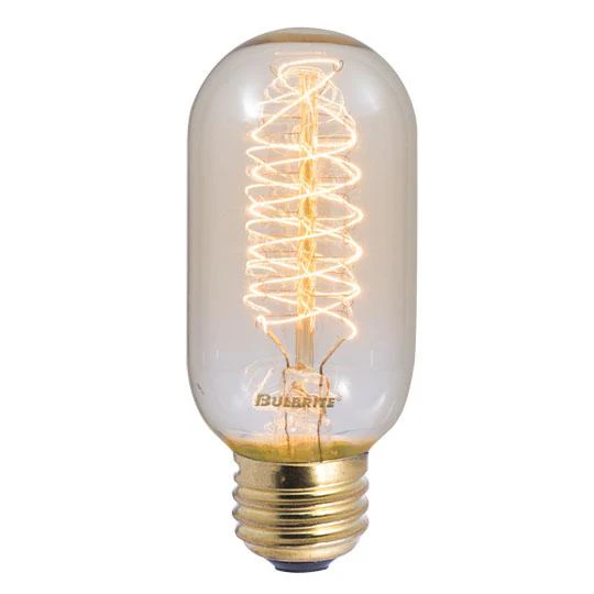 BULBRITE INCANDESCENT T14 MEDIUM SCREW (E26) 40W DIMMABLE NOSTALGIC LIGHT BULB 2200K/AMBER 4PK (134014) - Cheap-Us