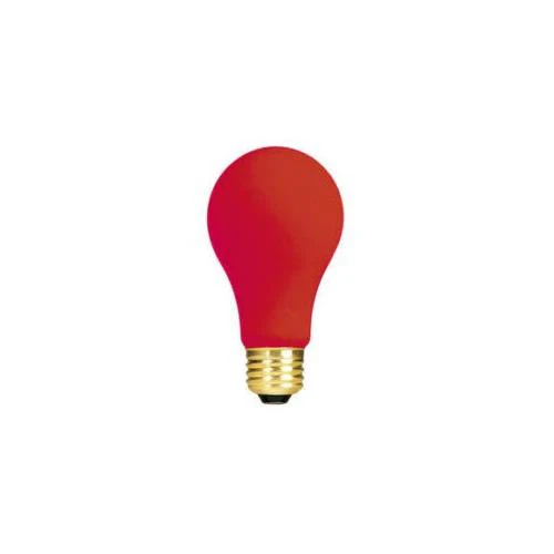 Bulbrite 40A/CR 40 Watt Incandescent A19 Party Bulb, Medium Base, Ceramic Red - Cheap-Us