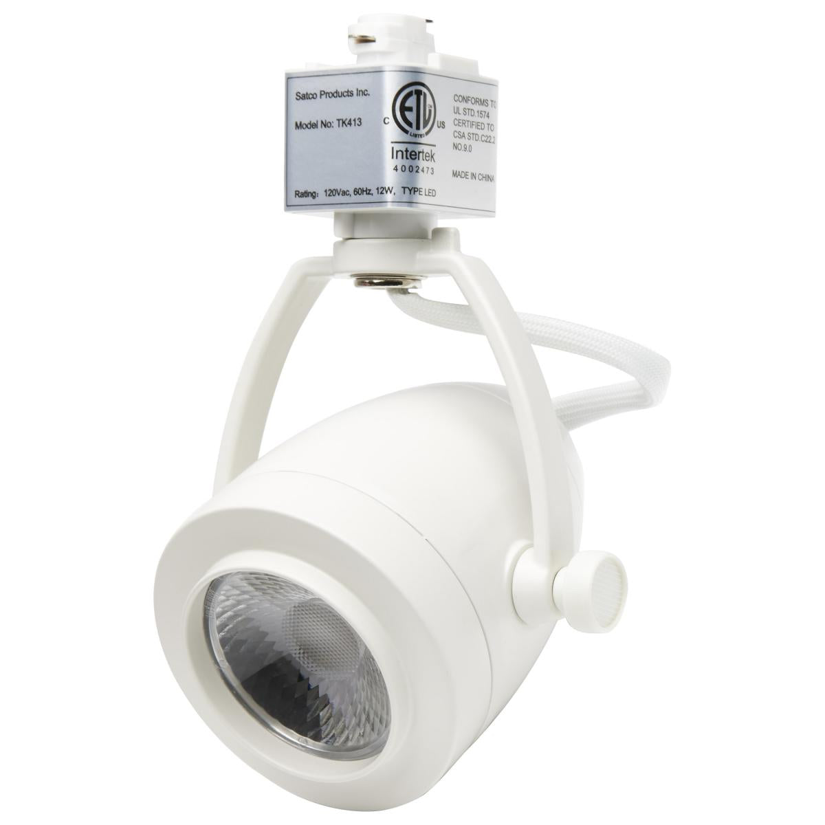 TK413 TRACK KIT 12W LED PINCH BACK LED Track Kit - 12 Watt LED - 3000K - 4 foot Track - 36 degree - Pinch Back Shape - White Finish - Cheap-Us