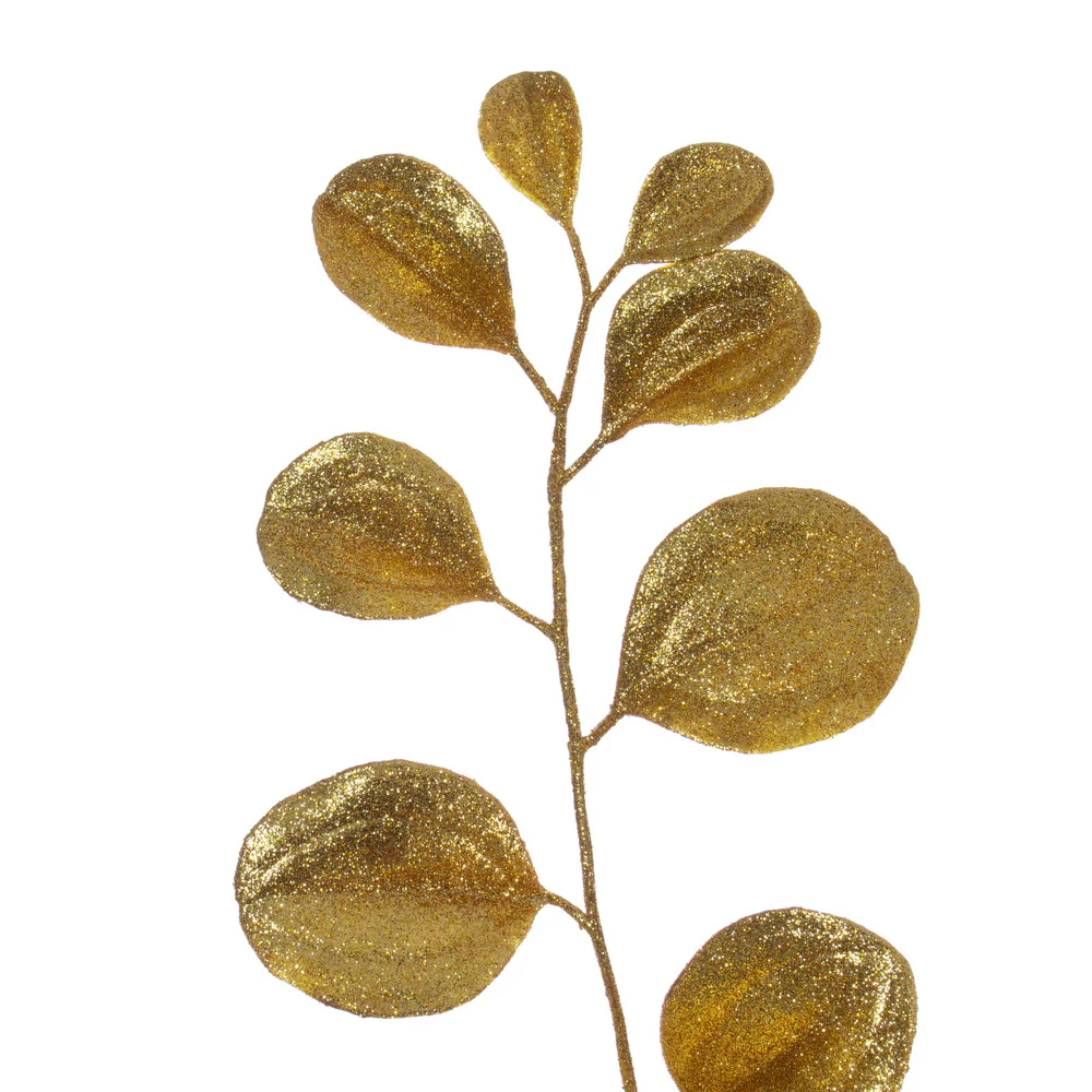 Vickerman 6' Gold Artificial Dogwood Glitter Garland. - Cheap-Us