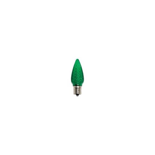 Bulbrite LED/C9G-25PK 0.35 Watt LED C9 Christmas Light Replacement Bulbs, Candelabra Base, Green, 25-Pack - Cheap-Us
