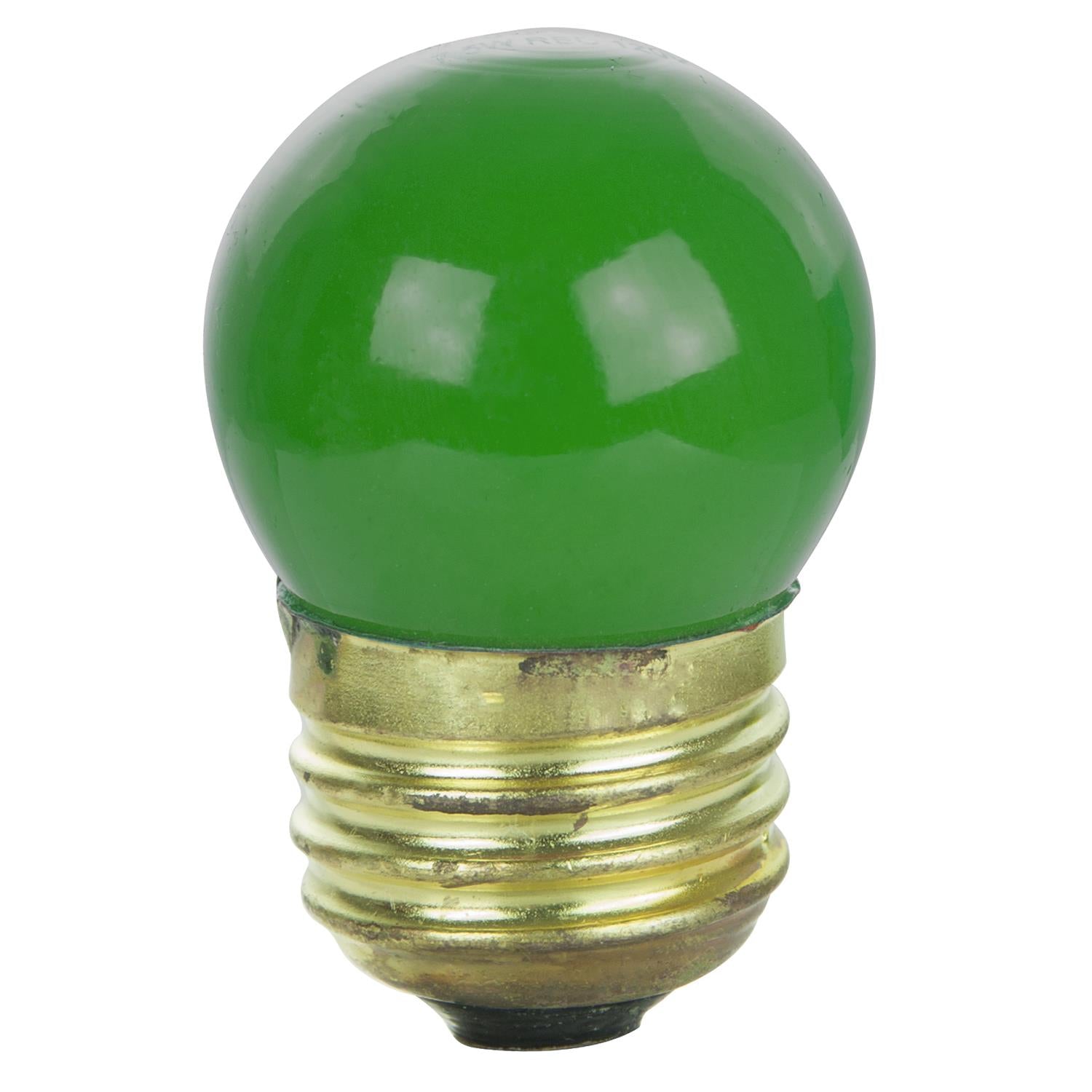 Sunlite 7.5 Watt S11 Colored Indicator, Medium Base, Ceramic Green - Cheap-Us