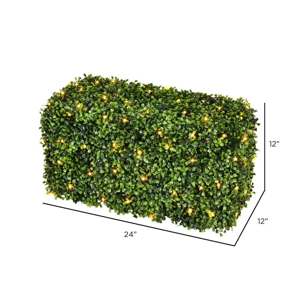 Vickerman Artificial Green Boxwood Hedge. - Cheap-Us