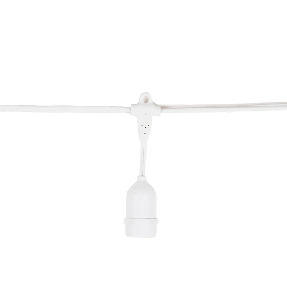 Vickerman 24 Medium Base E26 Socket Set SPT2 16 Gauge White Wire - Cheap-Us