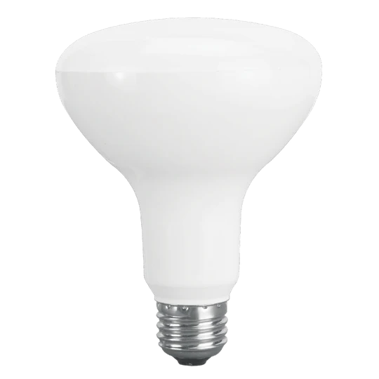 Luxrite LED BR30 Reflector Light Bulb, 9W, 650 Lumens, 3500K - Natural, 80 CRI, Frosted White Finish, Dimmable, Pack of 7 (LR31852) - Cheap-Us