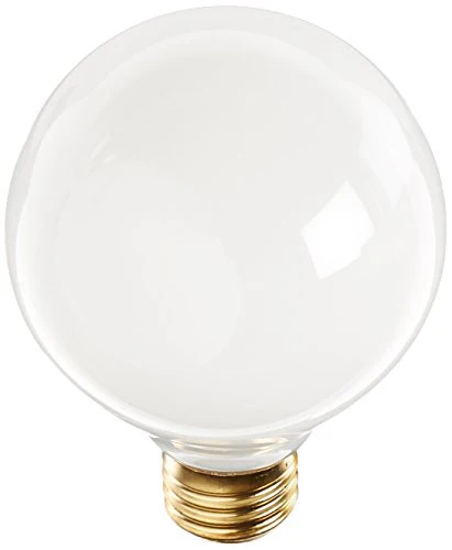 Bulbrite 25G25WH2 25 Watt Incandescent G25 Globe, Medium Base, White - Cheap-Us