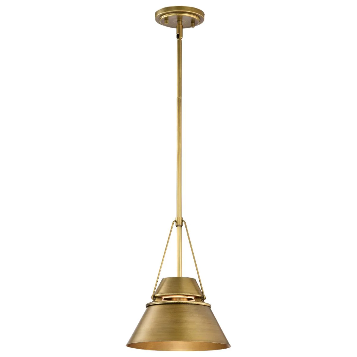 60-7777 ADINA 1 LIGHT SMALL PENDANT Adina 1 Light Small Pendant; Natural Brass Finish - Cheap-Us
