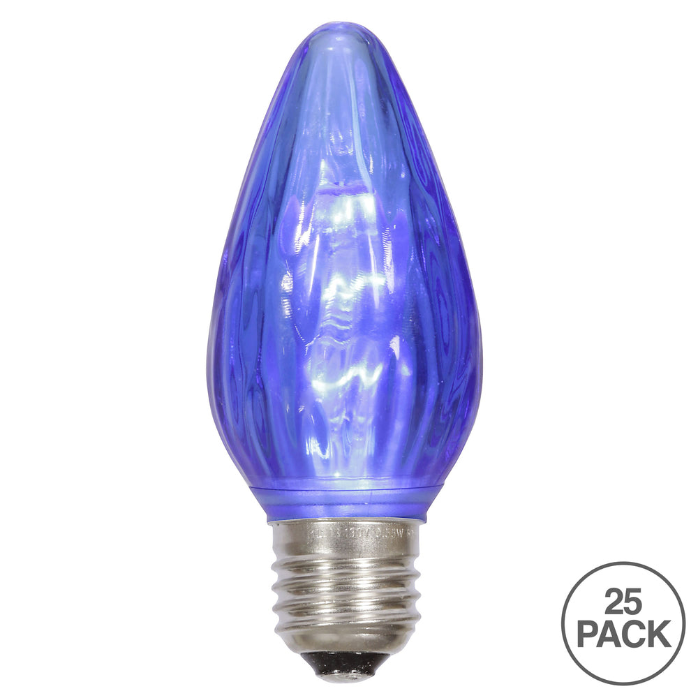 Vickerman F15 Blue Plastic LED Flame Replacement Bulb package of 25 - Cheap-Us