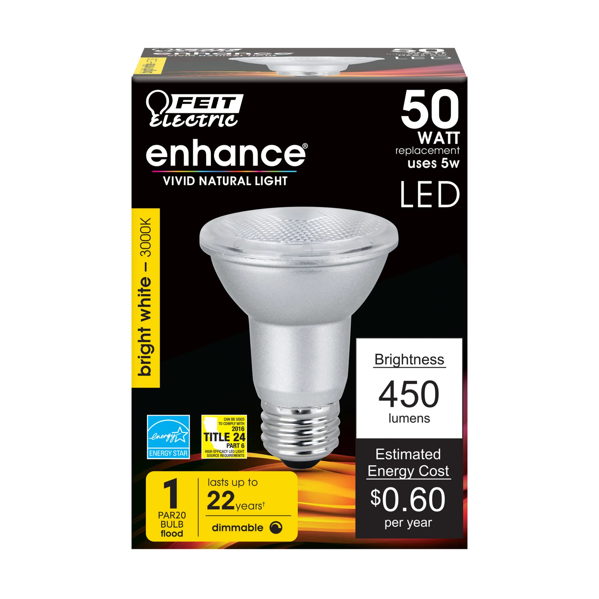 450 Lumen 3000K PAR20 - Cheap-Us