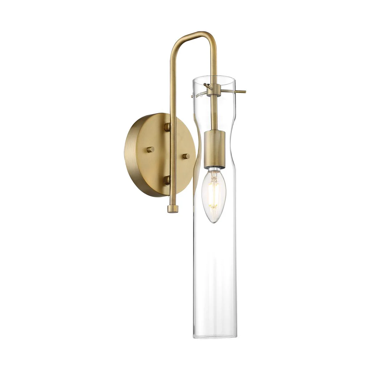 60-6855 SPYGLASS 1 LIGHT WALL SCONCE Spyglass - 1 Light Sconce - Vintage Brass Finish - Cheap-Us
