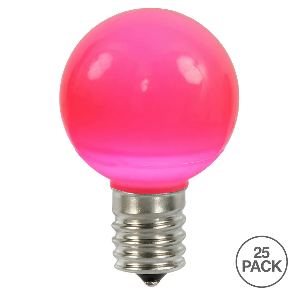 Vickerman G50 Pink Ceramic LED Replacement Bulb package of 25 - Cheap-Us