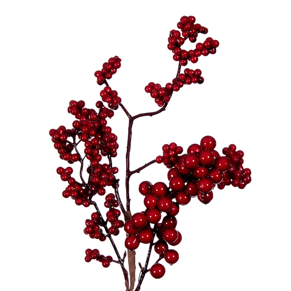 Vickerman 5' Artificial Red Outdoor Weather Resistant Berry Christmas Garland Unlit - Cheap-Us