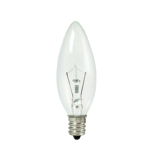 BULBRITE KRYPTON B8 CANDELABRA SCREW (E12) 25W DIMMABLE LIGHT BULB 2700K/WARM WHITE 20PK (460020) - Cheap-Us