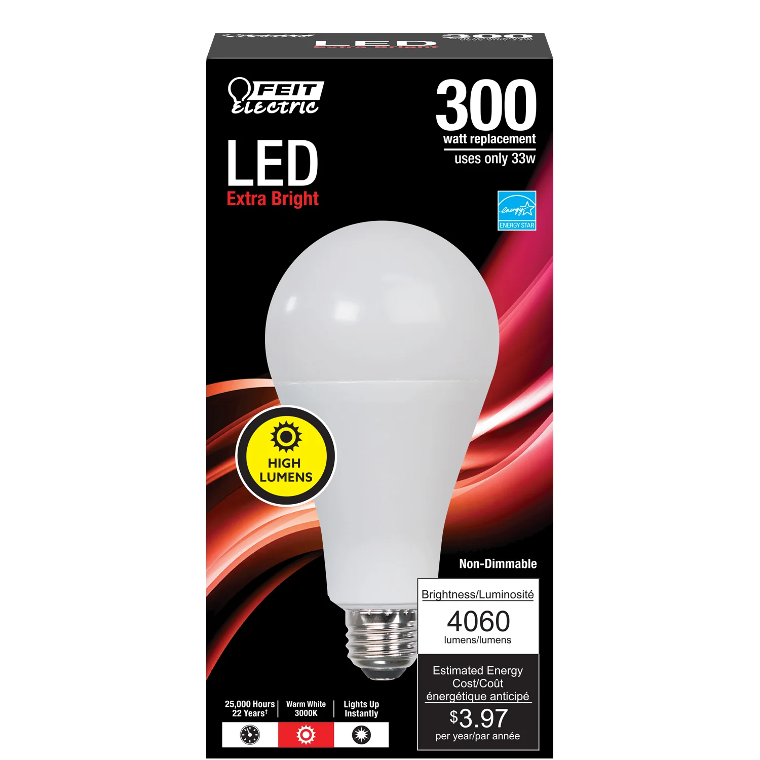 300-Watt Equivalent Soft White High Output LED - Cheap-Us