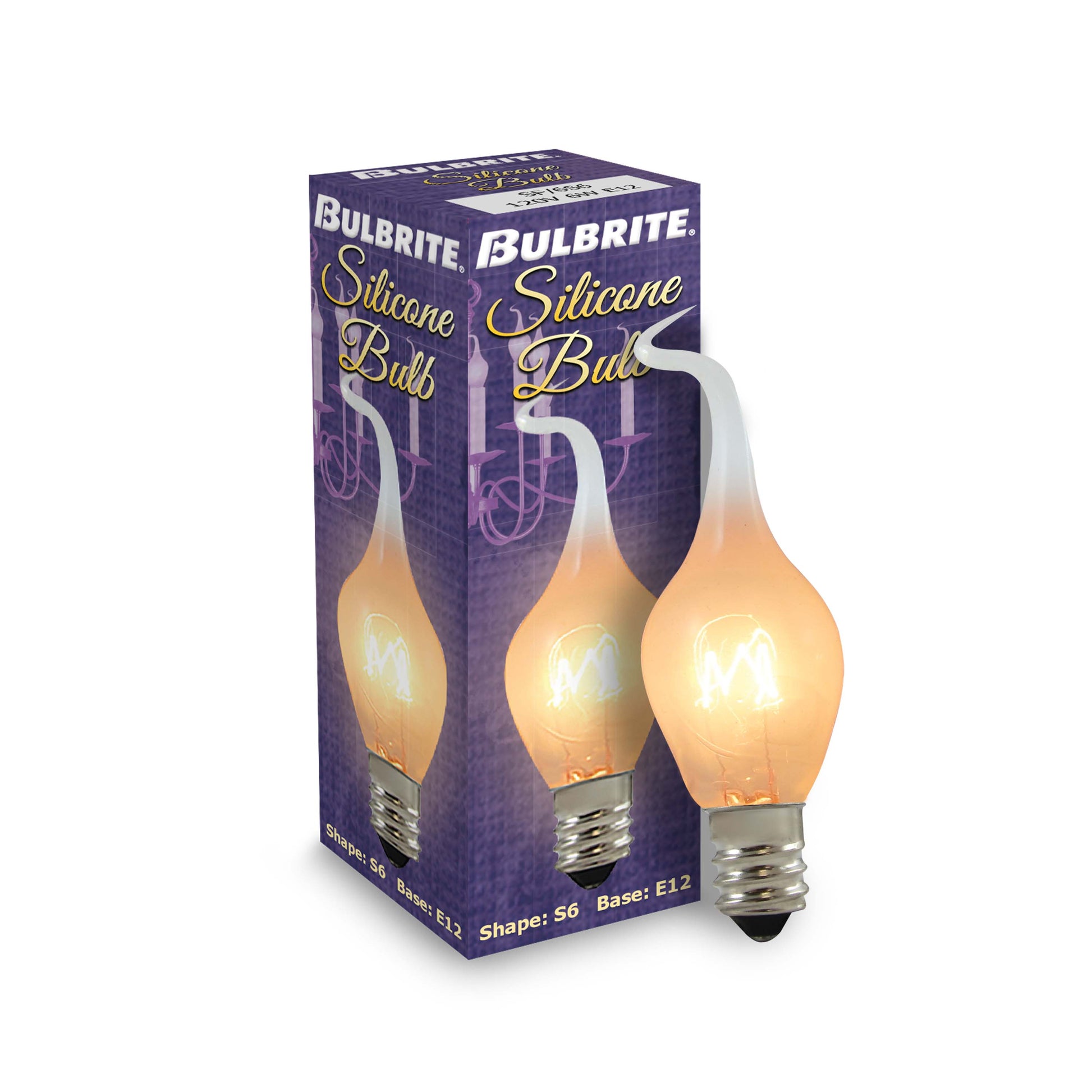 Bulbrite Pack of (25) 6 Watt Dimmable Silicone S6 Candelabra (E12) Incandescent Bulb, 2700K - Cheap-Us