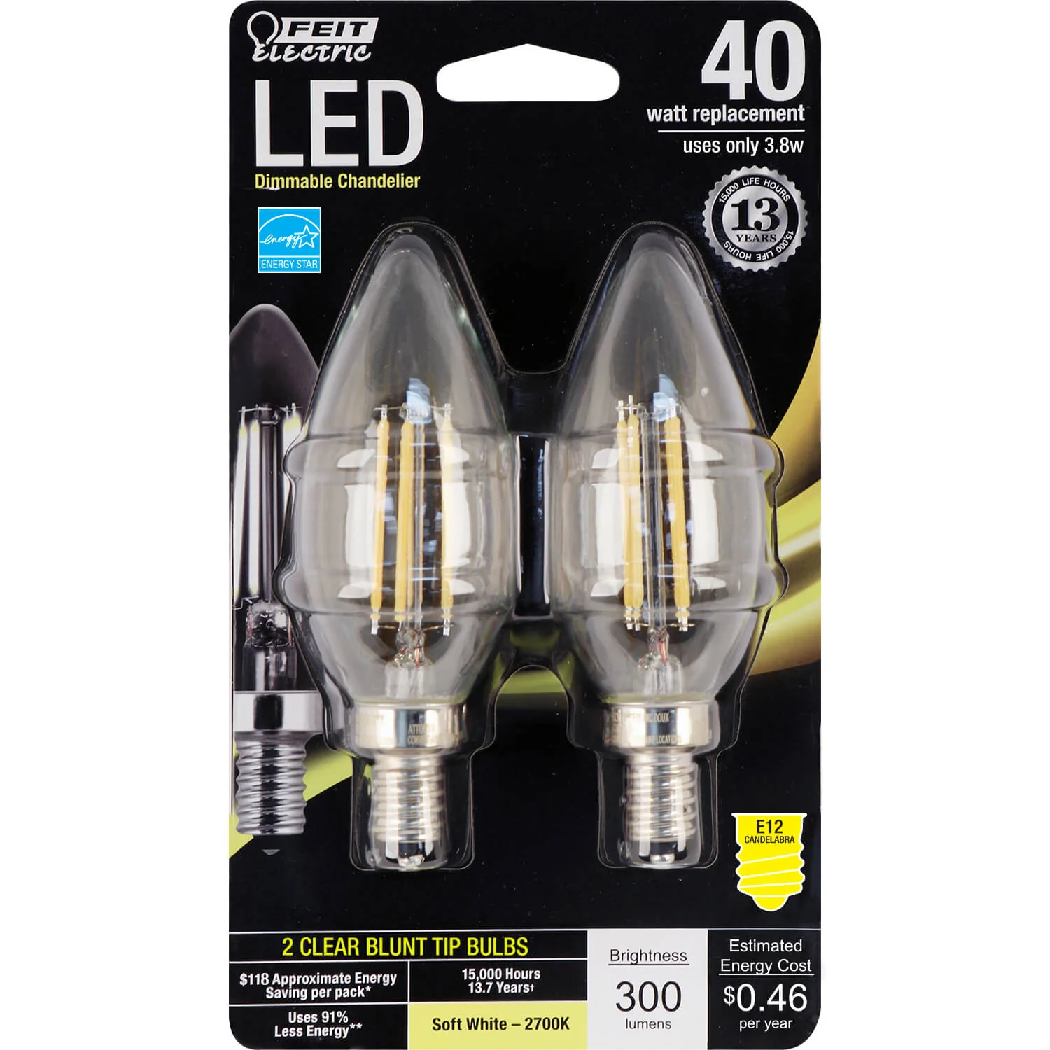 300 Lumen 2700K Dimmable Torpedo Tip LED - Cheap-Us