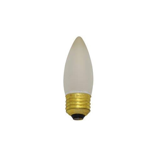 Bulbrite 25ETF/3 25 Watt Incandescent B10 Torpedo Chandelier Bulb, Medium Base, Frost - Cheap-Us