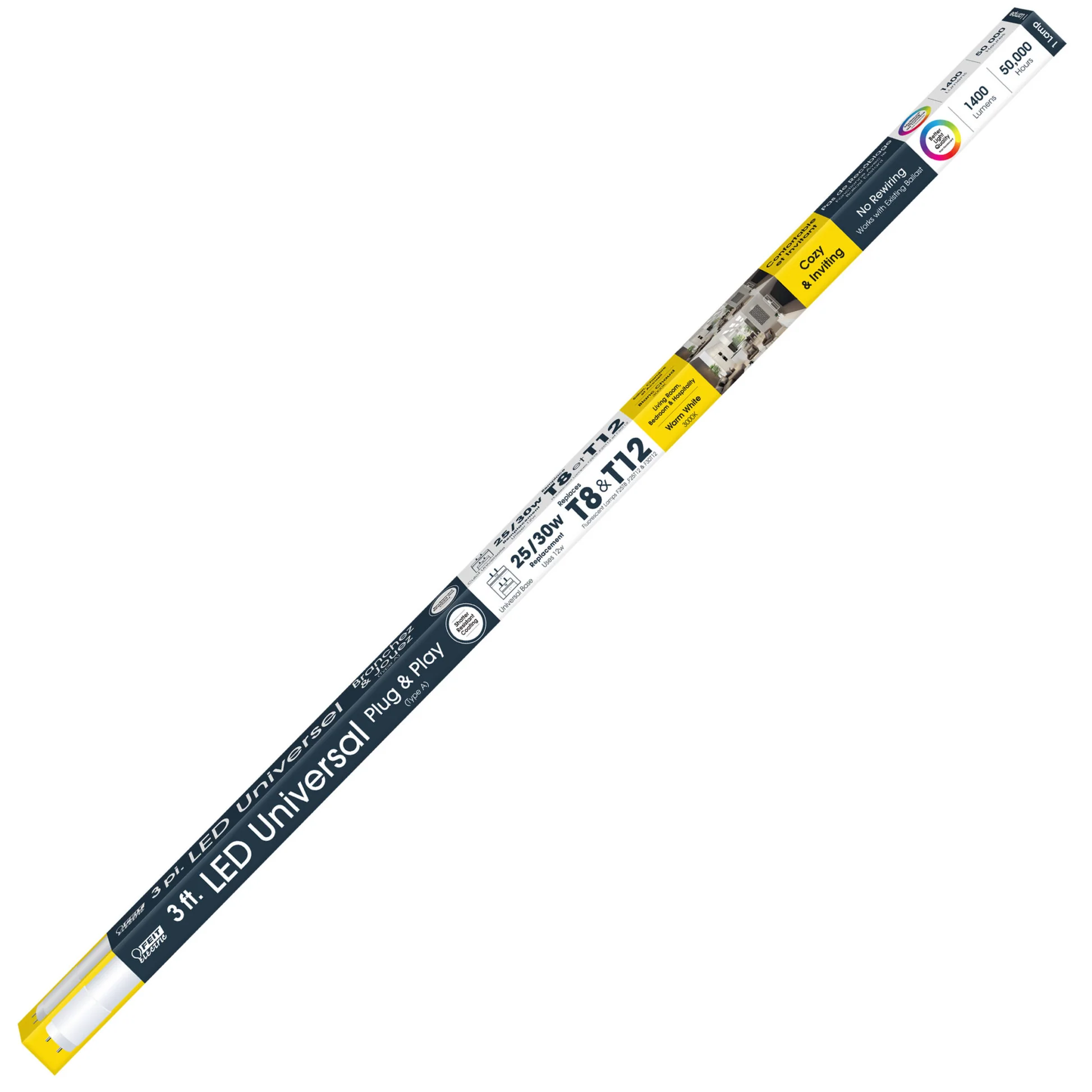 3 ft. T8/T12 3000K Plug & Play LED - Cheap-Us