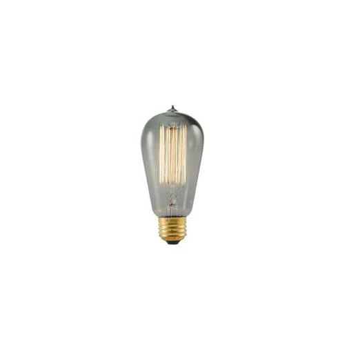 Bulbrite NOS40-1910/SMK 40 Watt Nostalgic Edison ST18 Bulb, Vintage Thread Filament, Medium Base, Smoke Finish - Cheap-Us