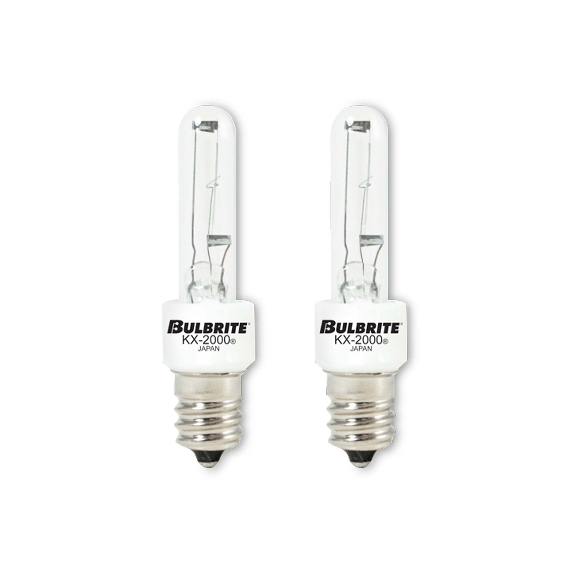 BULBRITE KRYPTON/XENON T3 CANDELABRA SCREW (E12) 60W DIMMABLE LIGHT BULB 2700K/WARM WHITE 2PK (473060) - Cheap-Us