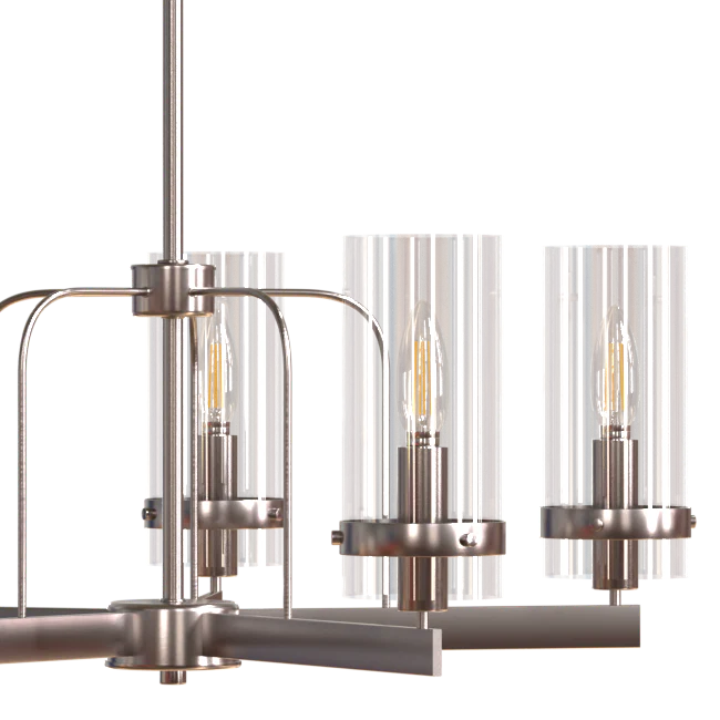 Lucia Five Light Traditional Chandelier Fixture with Clear Glass Shades - Cheap-Us