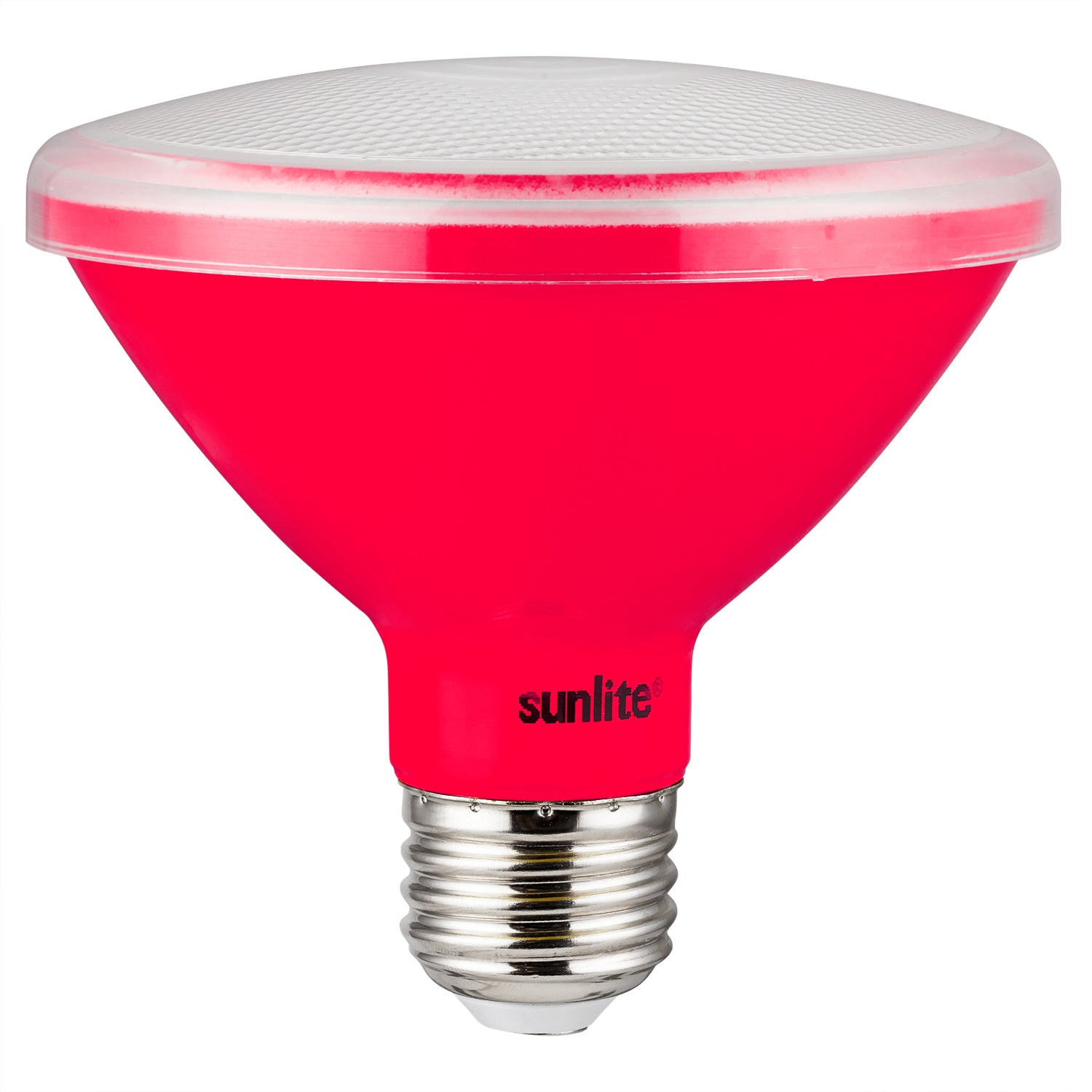 Sunlite LED PAR30 Short Neck Colored Recessed Light Bulb, 8 Watt (75W Equivalent), Medium (E26) Base, Floodlight, ETL Listed, Red, 3 Count - Cheap-Us