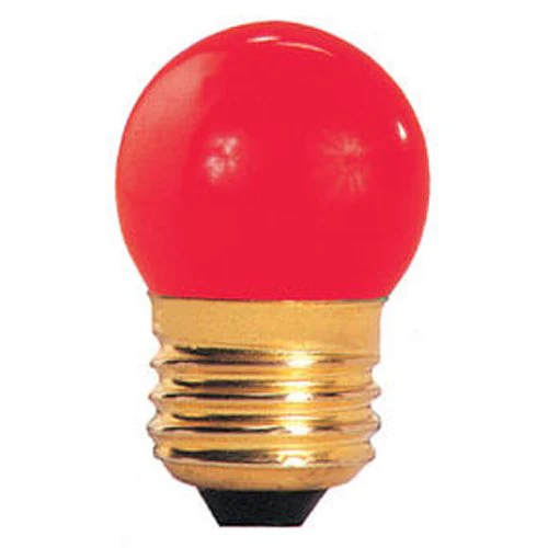 Bulbrite 7.5S11R 7.5W Dimmable S11 Night Light Replacement Bulb, Medium Base, Red - Cheap-Us