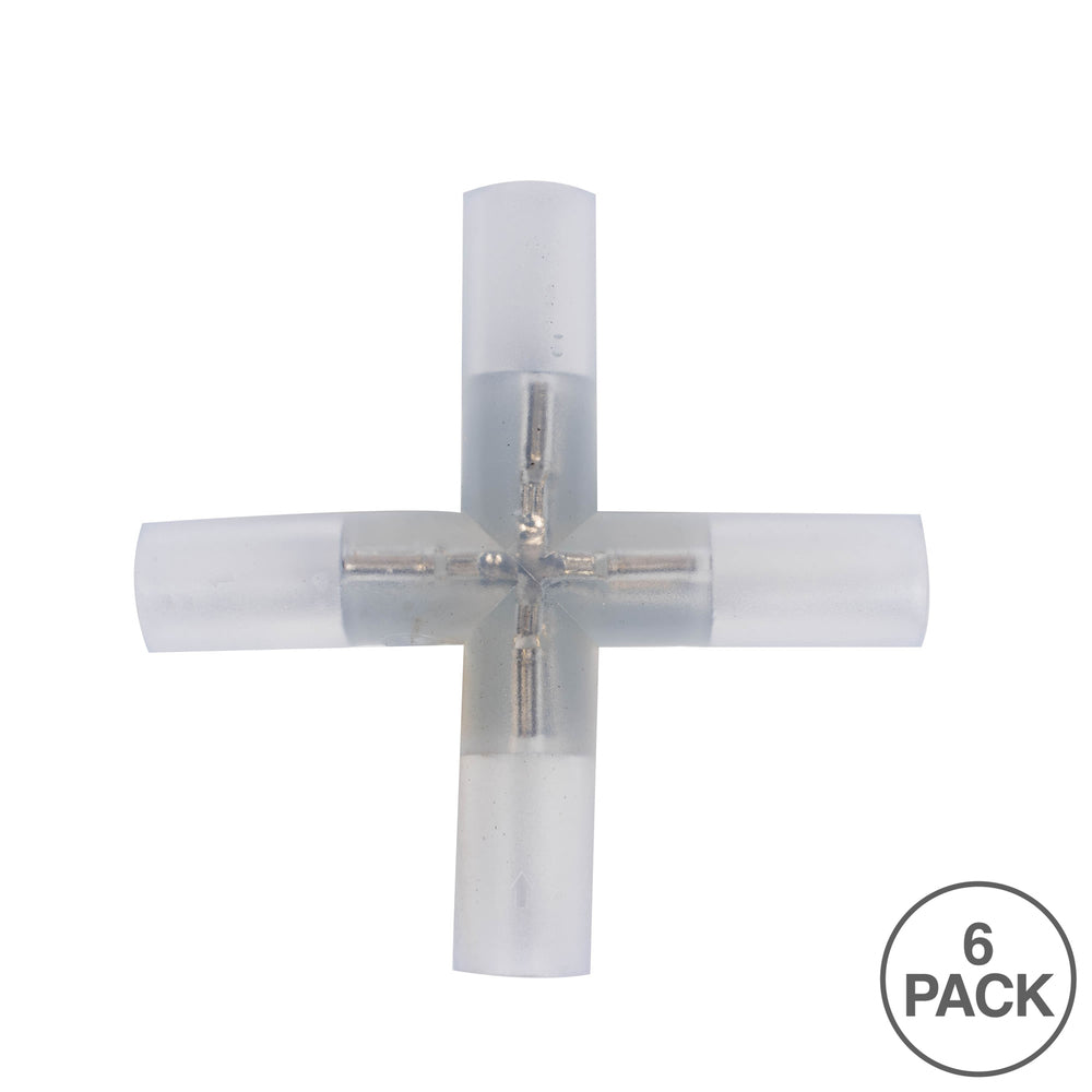 Vickerman .5 Rope Light Cross-Connector PVC - 12 Pack - Cheap-Us