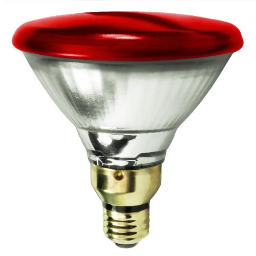 Bulbrite H90PAR38R 90 Watt Dimmable Colored Light Halogen PAR38, Medium Base, Red - Cheap-Us
