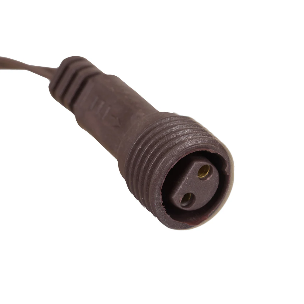 Vickerman 144 Warm White LED Cluster Light Set 24' Christmas Light Set Brown Wire - Cheap-Us