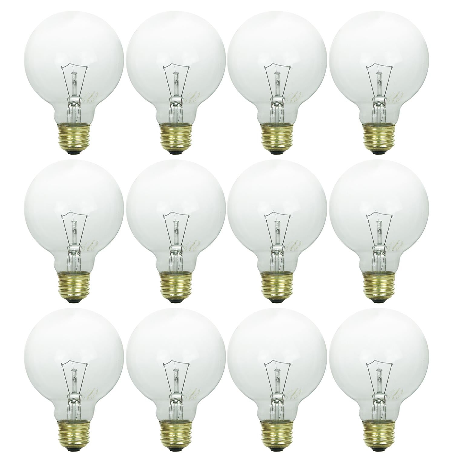 Sunlite 40 Watt G25 Globe, Medium Base, Clear - Cheap-Us