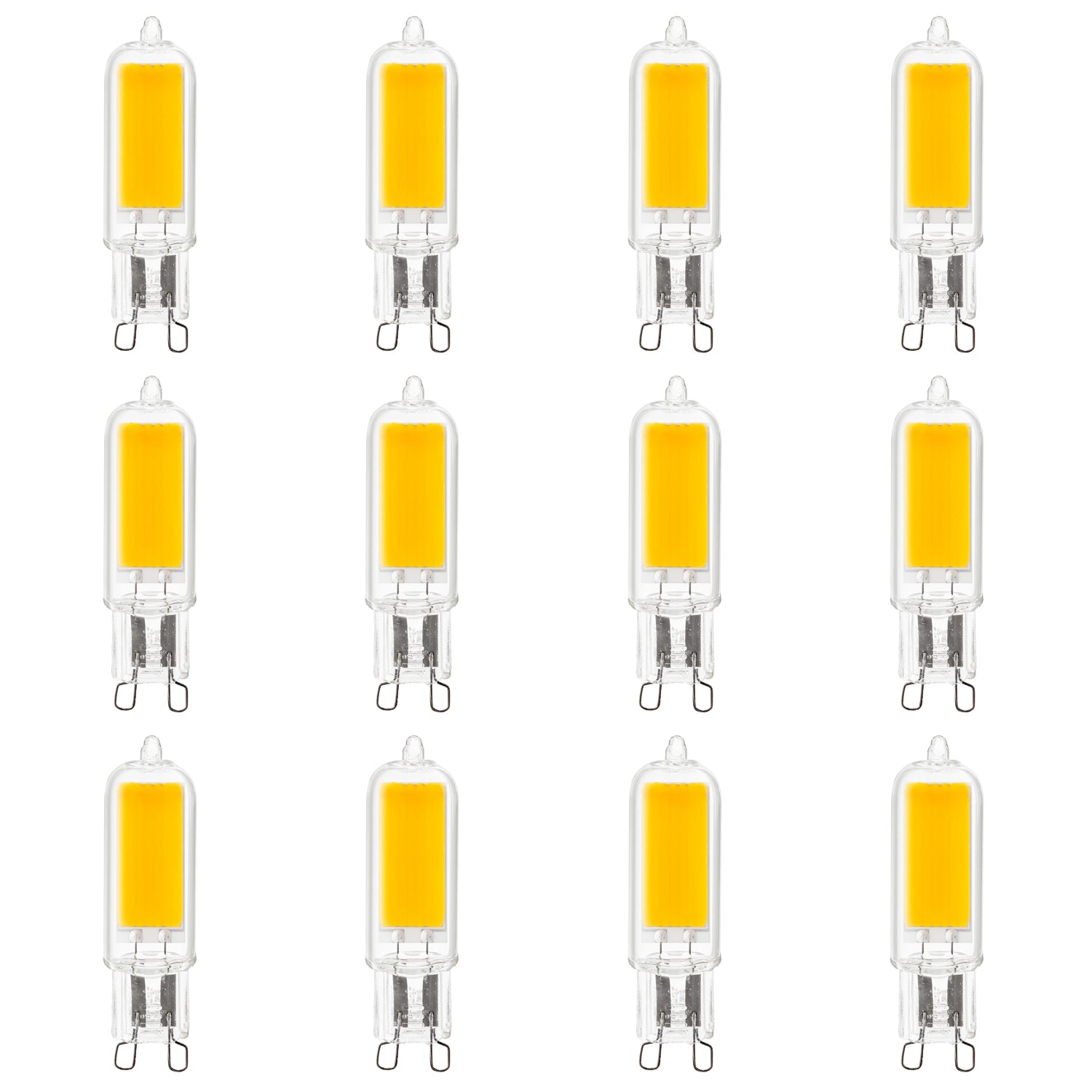 Sunlite LED G9 Light Bulbs, 3 Watt (40W Halogen Equivalent), 400 Lumen, 5000K Super White, G9 Base - Cheap-Us