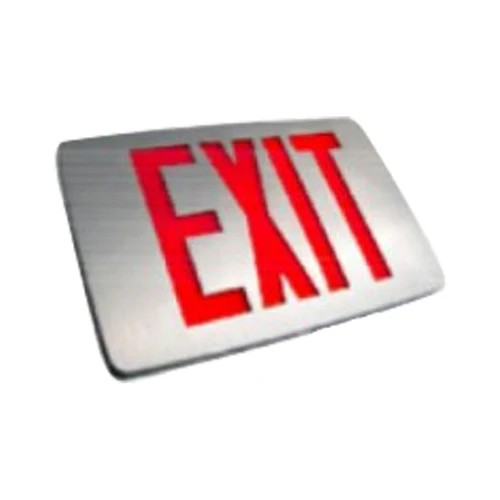 Westgate Thin Die Cast, Df, Red, Battery Backup, AL Face, AL Body, LED Exit & Emergency Lighting - Cheap-Us