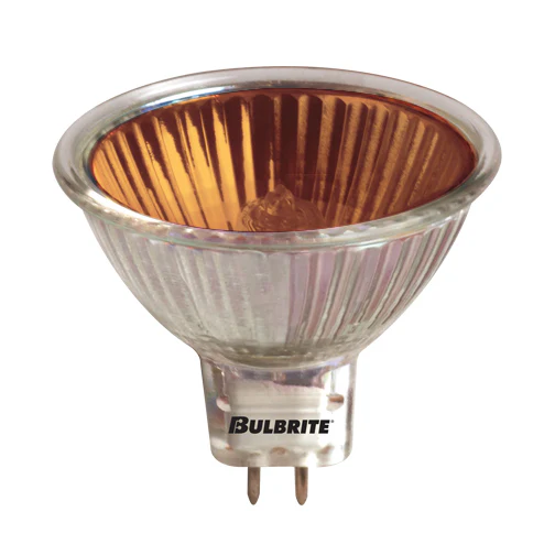 Bulbrite EXN/O 50 Watt Dimmable Color Light Halogen MR16, Bi-Pin GU5.3 Base, Orange - Cheap-Us