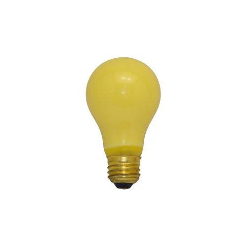 Bulbrite 60A/CY 60 Watt Incandescent A19 Party Bulb, Medium Base, Ceramic Yellow - Cheap-Us