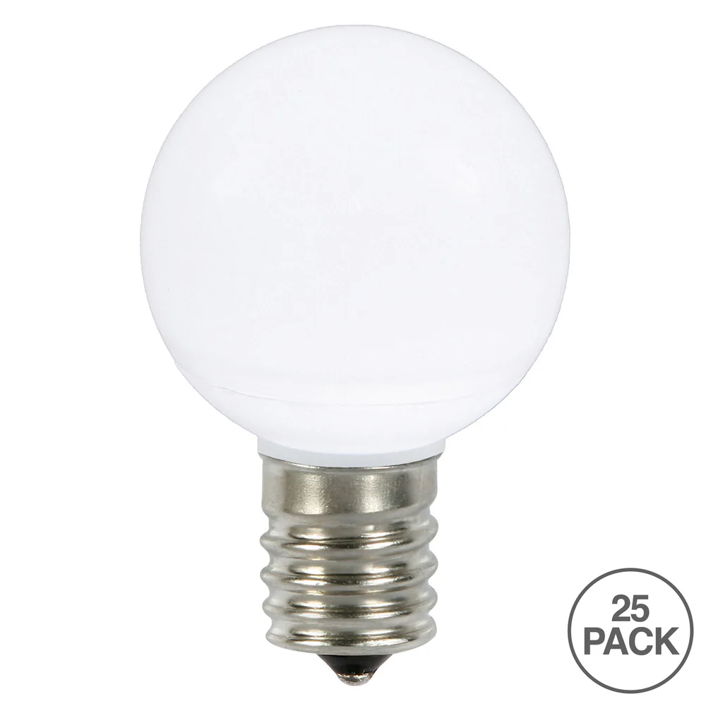 Vickerman G50 Pure White Ceramic LED Replacement Bulb package of 25 - Cheap-Us