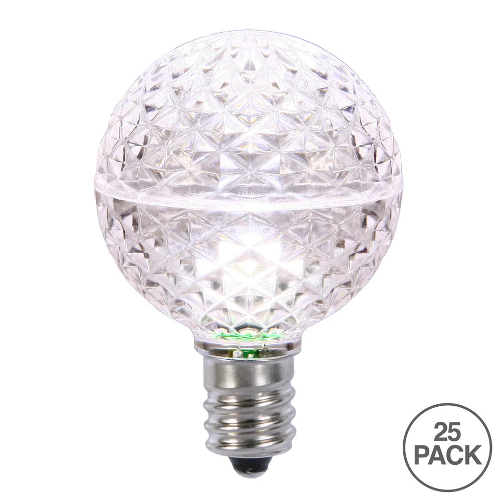 Vickerman G50 LED Pure White Replacement Bulb package of 25 - Cheap-Us