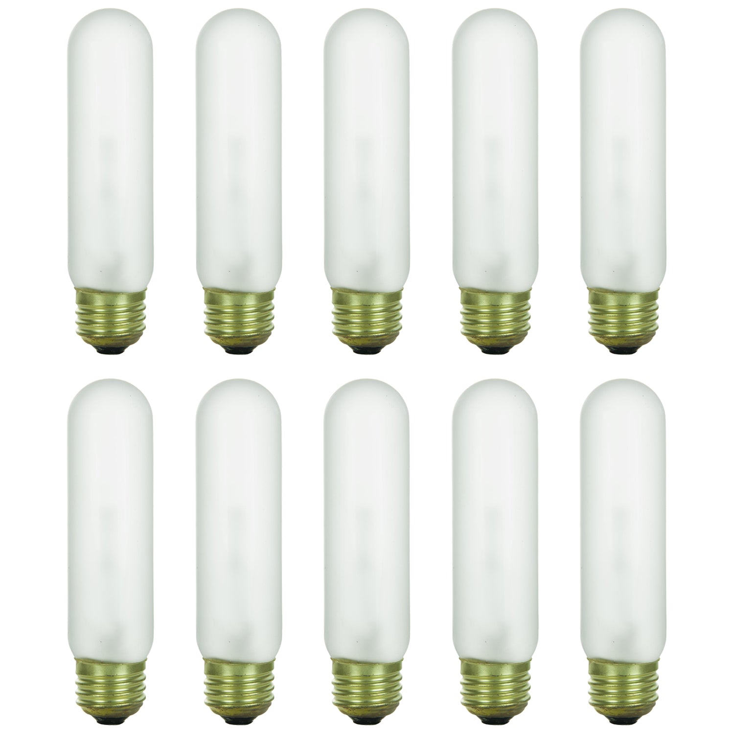 Sunlite 40 Watt T10 Tubular, Medium Base, Frost - Cheap-Us